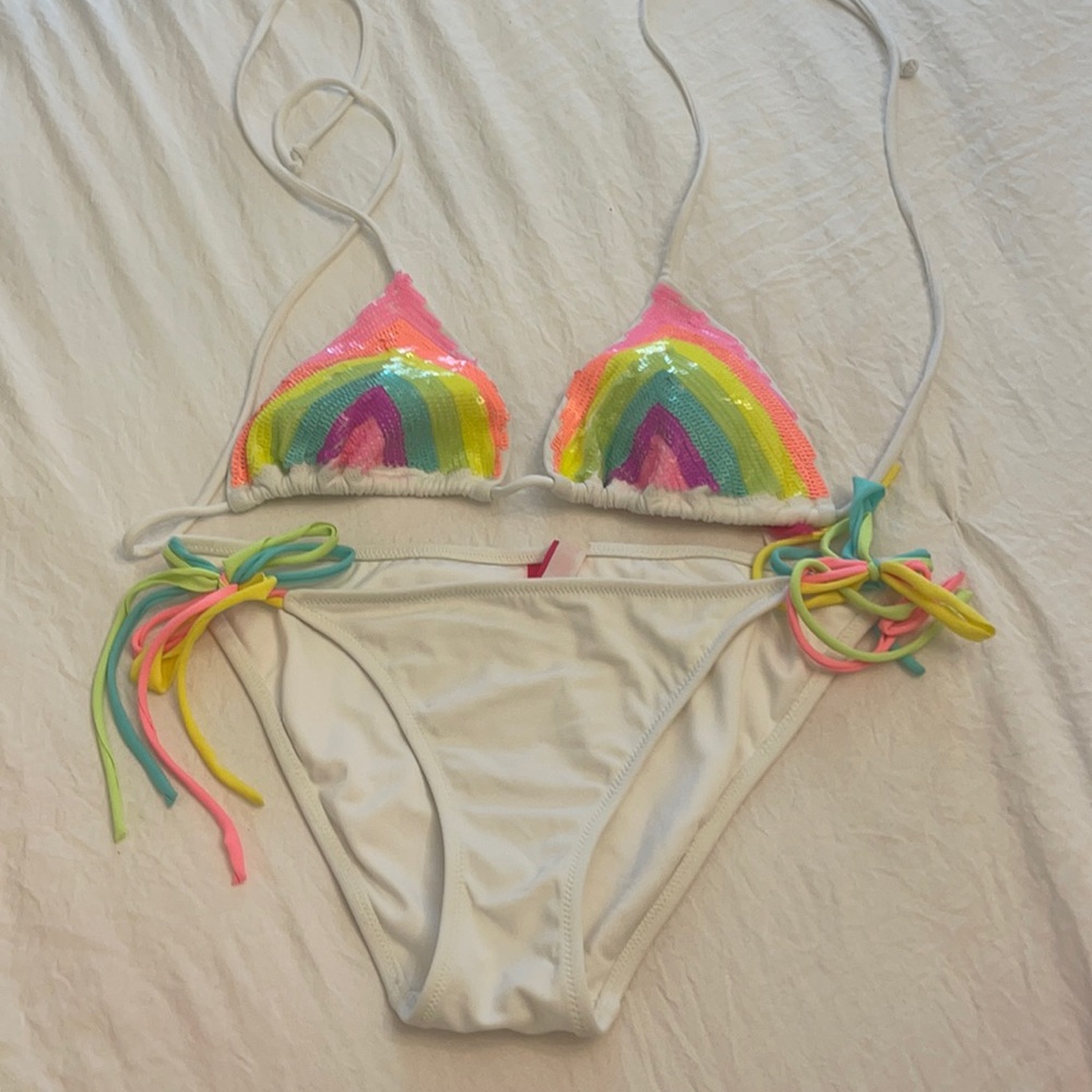 Neon Rainbow Victoria Secret Bikini